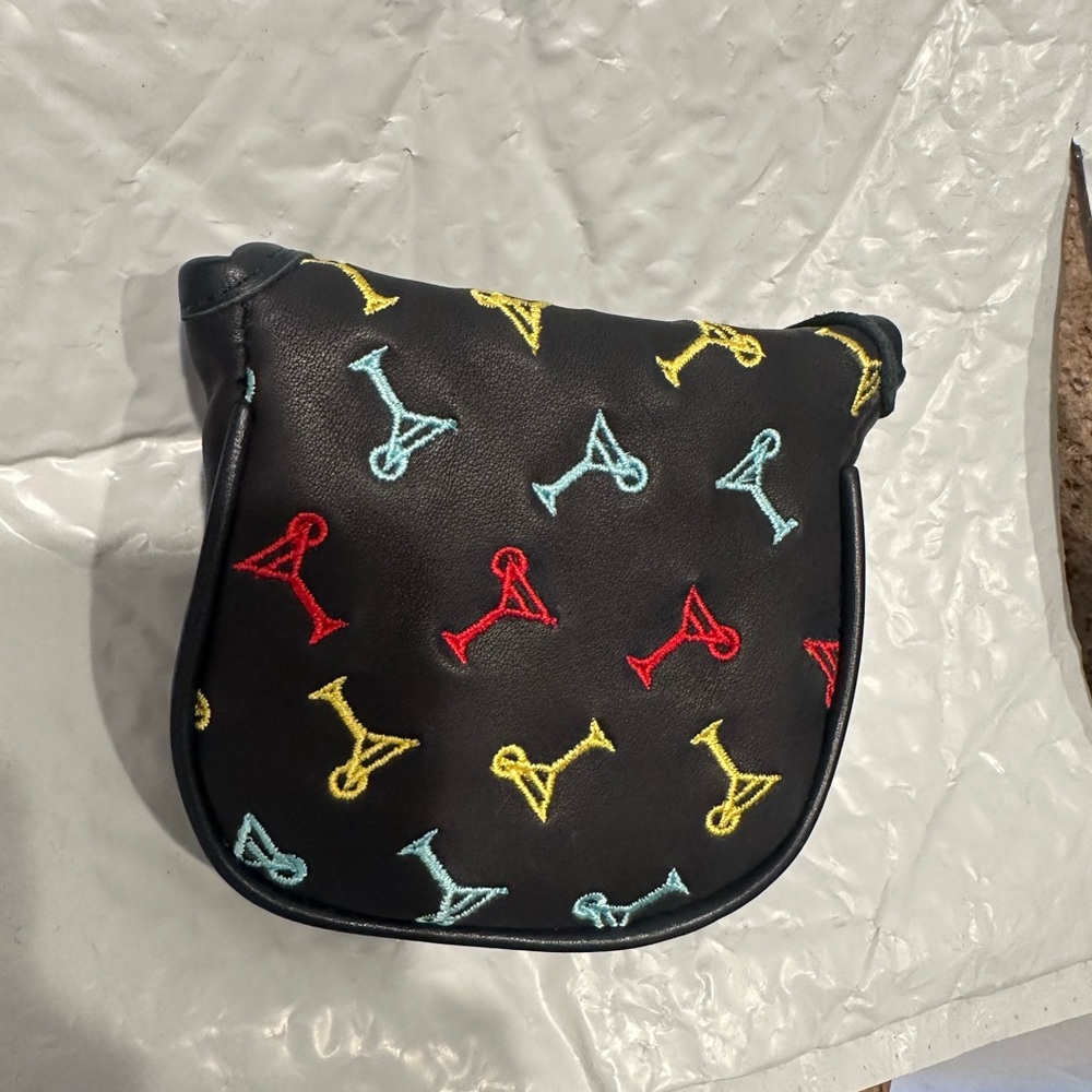 Golf Mallet Putter Cover with martini glasses